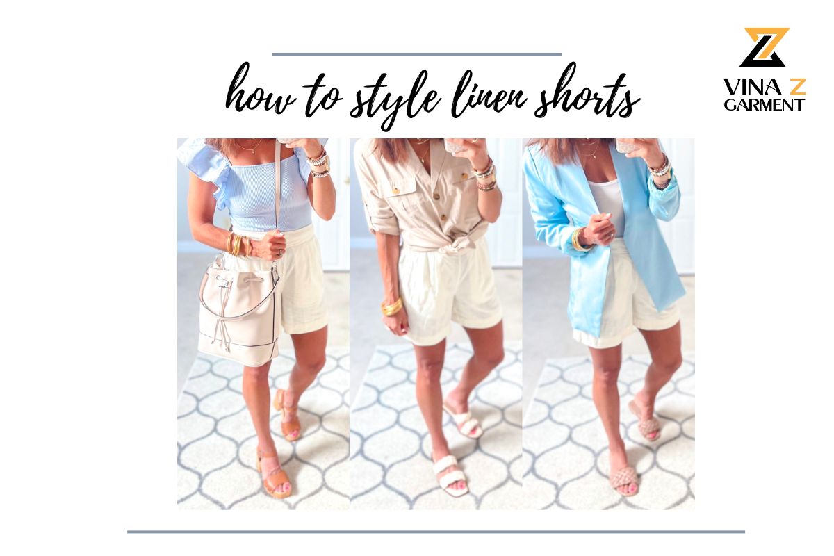 Ways on how to style linen shorts