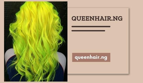 Yellow dye green hair